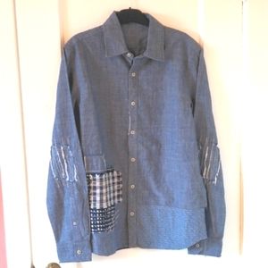 🆕 DENHAM Ford Doro Denim Patch Shirt